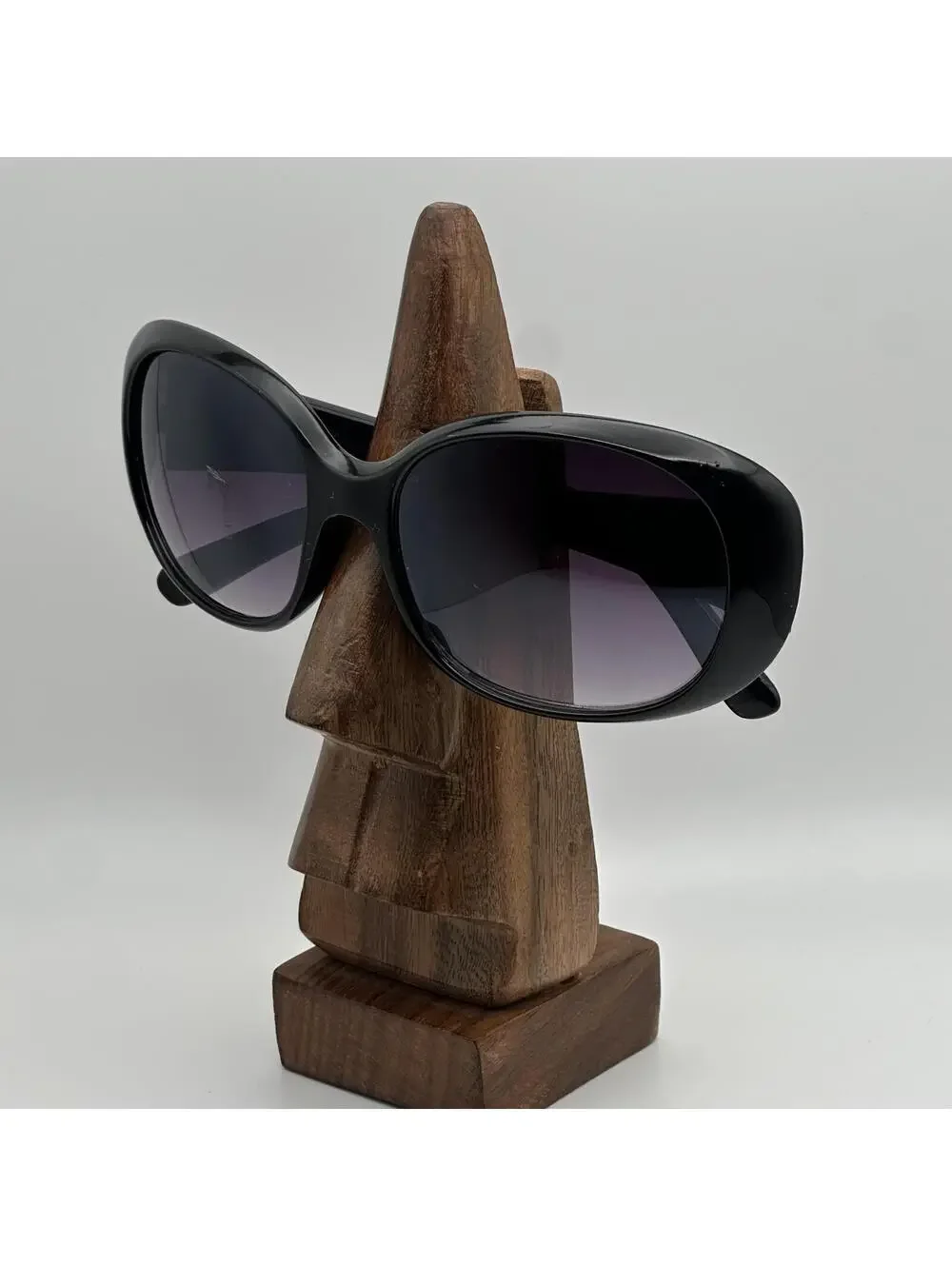 Franco Sarto Black Oversized Sunglasses with Purple Gradient Lenses